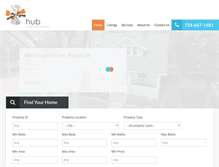 Tablet Screenshot of hubrealtysolutions.com